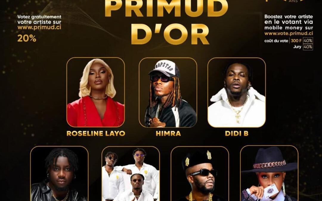 10e édition PRIMUD: Qui va succéder à Roseline Layo?  Voici les 7 Artistes en compétition pour le PRIMUD D&rsquo;OR 2025