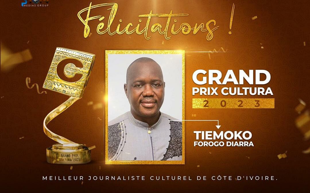 Grand Prix Cultura: Diarra Tiémoko, sacré meilleur journaliste culturel 2023